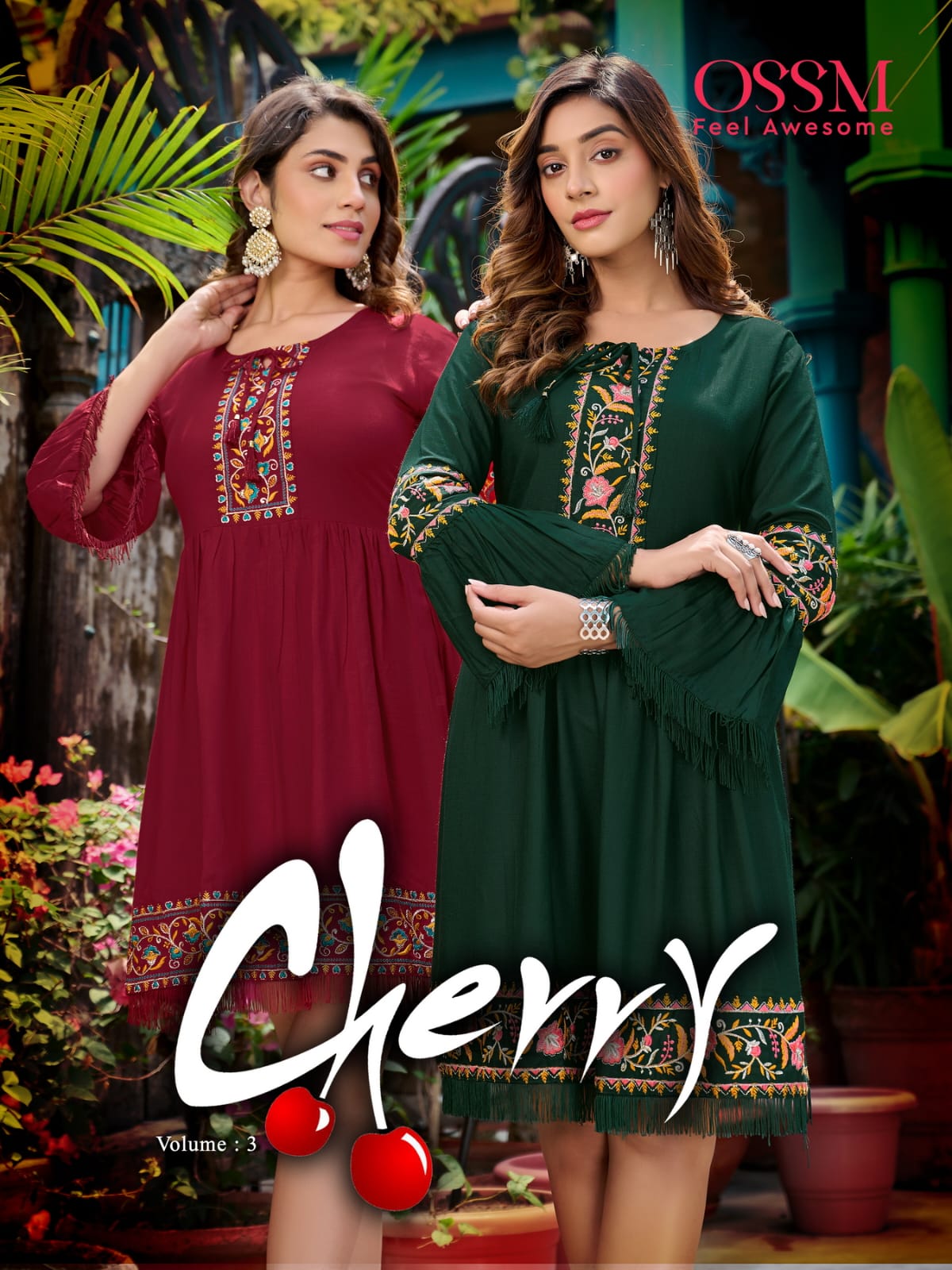 Cherry Vol 03 By Ossm Short Designer Kurtis Catalog